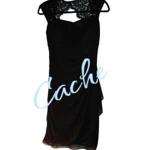 Cache Womens Little Black Sexy Party Cocktail Dress size 4